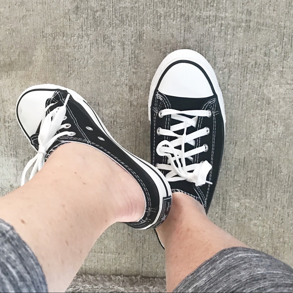 Sporty Canvas Lace Up Slides Size 7 1/2